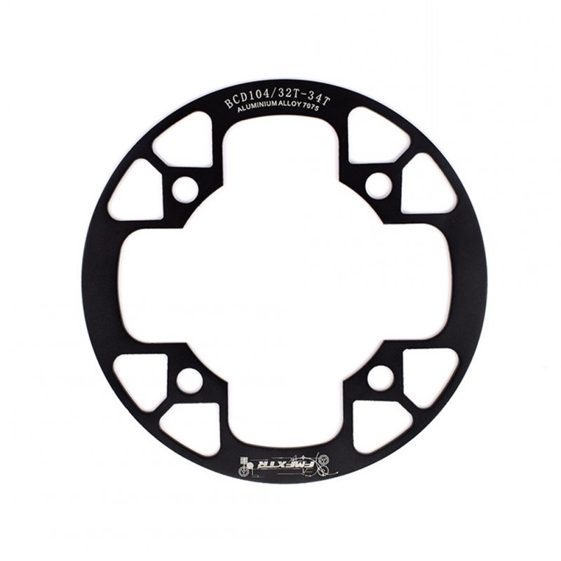 104bcd MTB Bicycle Chain Wheel Protection Cover Bicycle Protection Plate Guard Bike Crankset Full Protection Plate 32-34T black