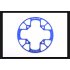 104bcd MTB Bicycle Chain Wheel Protection Cover Bicycle Protection Plate Guard Bike Crankset Full Protection Plate 32 34T silver