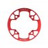 104bcd MTB Bicycle Chain Wheel Protection Cover Bicycle Protection Plate Guard Bike Crankset Full Protection Plate 36 38T red