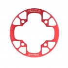 104bcd MTB Bicycle Chain Wheel Protection Cover Bicycle Protection Plate Guard Bike Crankset Full Protection Plate 36-38T red