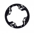 104bcd MTB Bicycle Chain Wheel Protection Cover Bicycle Protection Plate Guard Bike Crankset Full Protection Plate 02 aluminum alloy tray 36T black