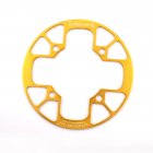 104bcd MTB Bicycle Chain Wheel Protection Cover Bicycle Protection Plate Guard Bike Crankset Full Protection Plate 40-42T gold