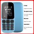 105 Mobile Phone Long Battery Life Large Screen Loud Sound Mobile  Phone blue