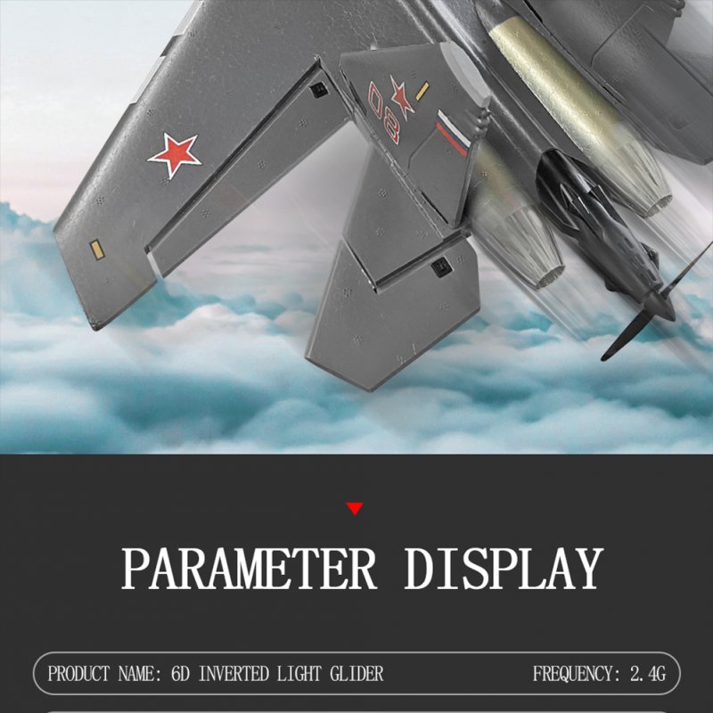 SU-35 2.4G Remote Control Glider 6--axis Gyro Fixed Wing 6D Inverted Flight LED Night Flight Model Aircraft Toy