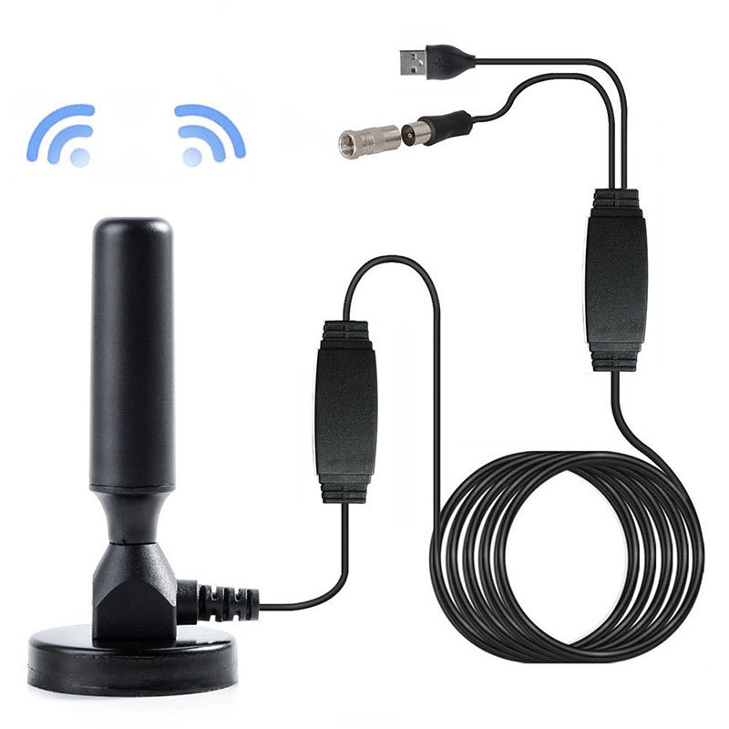 1080P 200 Mile Range Antenna TV Digital HD Skywire 4K Antena Digital Indoor HDTV  Dual amplifier