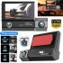 1080P 3 Lens Dash Cam Car Dvr 3 0 Inch HD Ips Screen Wide Angle Rearview Video Recorder Camera G Sensor Black