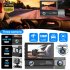 1080P 3 Lens Dash Cam Car Dvr 3 0 Inch HD Ips Screen Wide Angle Rearview Video Recorder Camera G Sensor Black