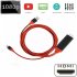 1080P 6ft 8 Pin Apple Interface to HDMI TV AV Adapter Cable for iPhone 6 6S 7 8 Plus X red