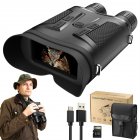 1080P Binoculars 8 Million Infrared Night Vision Video Recording Camera Brightness Adjustable Telescope black