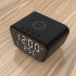 1080P Full HD Wifi Mini Camera Night Vision Motion Detection Clock Camcorder Wireless Charging Alarm Clock Cam Black