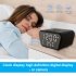1080P Full HD Wifi Mini Camera Night Vision Motion Detection Clock Camcorder Wireless Charging Alarm Clock Cam White
