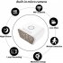 1080P Full HD Wifi Mini Camera Night Vision Motion Detection Clock Camcorder Wireless Charging Alarm Clock Cam White
