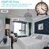 1080P HD Mini Camera Wifi Clock Camcorder Motion Detection Home Surveillance Retro Roman Numeral Clock Cam Bronze