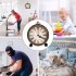 1080P HD Mini Camera Wifi Clock Camcorder Motion Detection Home Surveillance Retro Roman Numeral Clock Cam Bronze