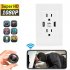 1080P HD Mini Camera Wifi Wall Socket Camcorder Motion Detection Dual Usb Power Wall Outlet Camera US Plug White