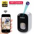 1080P HD Mini Camera Toothpaste Dispenser Wifi Night Vision Wireless IP Cameras Home Security Video Recorder Black