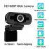 1080P HD Online Course USB Camera Live Broadcast Built in Sound Absorption Noise Reduction Microphone Black 1080P