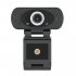 1080P HD Webcam Microphone USB Plug Play Video Call Web Camera for PC Laptop Computer black