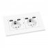 1080P HD Wifi Mini Camera Usb Socket Adapter Motion Detection Home Security Camcorder EU Plug Q25 White