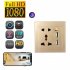 1080P HD Wifi Video Camera Socket Motion Detection Camcorder Wall Plug Dock Cam Audio Recorder White