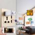 1080P HD Wifi Video Camera Socket Motion Detection Camcorder Wall Plug Dock Cam Audio Recorder White