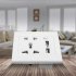 1080P HD Wifi Video Camera Socket Motion Detection Camcorder Wall Plug Dock Cam Audio Recorder White