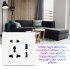 1080P HD Wifi Video Camera Socket Motion Detection Camcorder Wall Plug Dock Cam Audio Recorder White