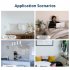 1080P HD Wifi Video Camera Socket Motion Detection Camcorder Wall Plug Dock Cam Audio Recorder White