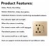 1080P HD Wifi Video Camera Socket Motion Detection Camcorder Wall Plug Dock Cam Audio Recorder White