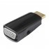 1080P HDMI to VGA Converter Adapter   3 5 mm Audio Video Jack full HD PC Laptop Black