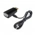 1080P HDMI to VGA Converter Adapter   3 5 mm Audio Video Jack full HD PC Laptop Black