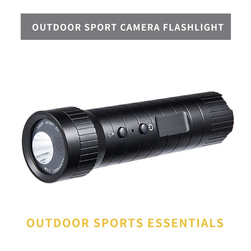 1080P Mini Sport  Waterproof Flashlight  blac