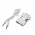 1080P VGA Male to HDMI Female HDTV with 3 5mm Audio USB Plug Cable Adapter  white