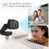 1080P Video Camera Auto Focus HD Webcam Noise Canceling Microphone Web Conference Camera for Laptop Computer Black