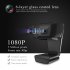 1080P Video Camera Auto Focus HD Webcam Noise Canceling Microphone Web Conference Camera for Laptop Computer Black