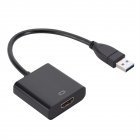 1080p 60hz Drive-free Usb3.0 To Hdmi Audio Video Adapter Converter Cable Compatible For Android Mac black