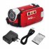 1080p Full HD 16MP DV Camcorder Digital Video Camera 270 degree Rotation Screen 16x Night Digital Zoom Red US Plug