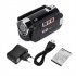 1080p Full HD 16MP DV Camcorder Digital Video Camera 270 degree Rotation Screen 16x Night Digital Zoom Black US Plug