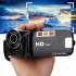 1080p Full HD 16MP DV Camcorder Digital Video Camera 270 degree Rotation Screen 16x Night Digital Zoom Black US Plug