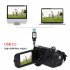 1080p Full HD 16MP DV Camcorder Digital Video Camera 270 degree Rotation Screen 16x Night Digital Zoom Red EU Plug