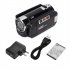 1080p Full HD 16MP DV Camcorder Digital Video Camera 270 degree Rotation Screen 16x Night Digital Zoom Black US Plug