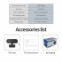 1080p Full Hd Webcam Built in Microphone Usb Plug Web Cam for Mac Laptop Youtube Xbox Skype PC Computer Black