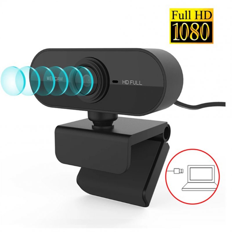 1080p Full Hd Webcam Built-in Microphone Usb Plug Web Cam for Laptop PC