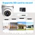 1080p Hd Wifi Camera Night Vision Full Color Automatic Body Tracking 4x Digital Zoom Video White US Plug