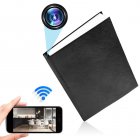 1080p Hd Wifi Mini Camera Wireless Simulation Book Camcorder Home Security Nanny Cam Portable Monitor WiFi version black