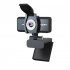 1080p Manual Focusing Computer Camera 360 degree Rotatable Video Conference Camera S4 black