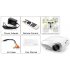 1080p Mini Multimedia LED Projector has 320x240 Resolution  1000 1 Contrast Ratio  50 Lumens and a HDMI port