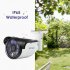 1080p Security Camera features an IP66 design which makes it waterproof  PoE network camera supports IR cut and 20m night vision 