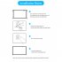 1080p Simple Portable Metal Anti light Projector Screen 16 9 Hd Foldable Home Movie Projection Curtain 84 inches  186x105CM 