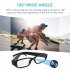 1080p Wifi Camera Glasses Mobile Monitoring Outdoor Cycling Dvr Video Recorder Compatible For Android ios Black WiFi Glasses